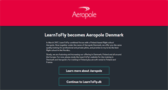 Desktop Screenshot of learntofly.dk