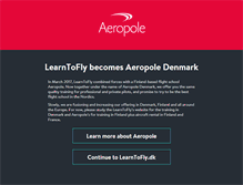 Tablet Screenshot of learntofly.dk